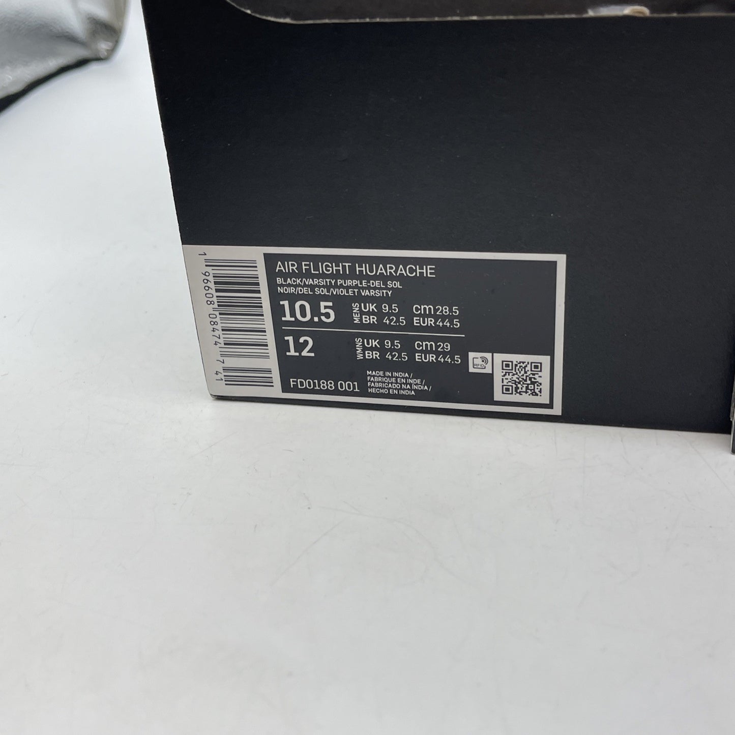 Size 10.5 - Nike Air Flight Huarache Lakers Away (FD0188-001)