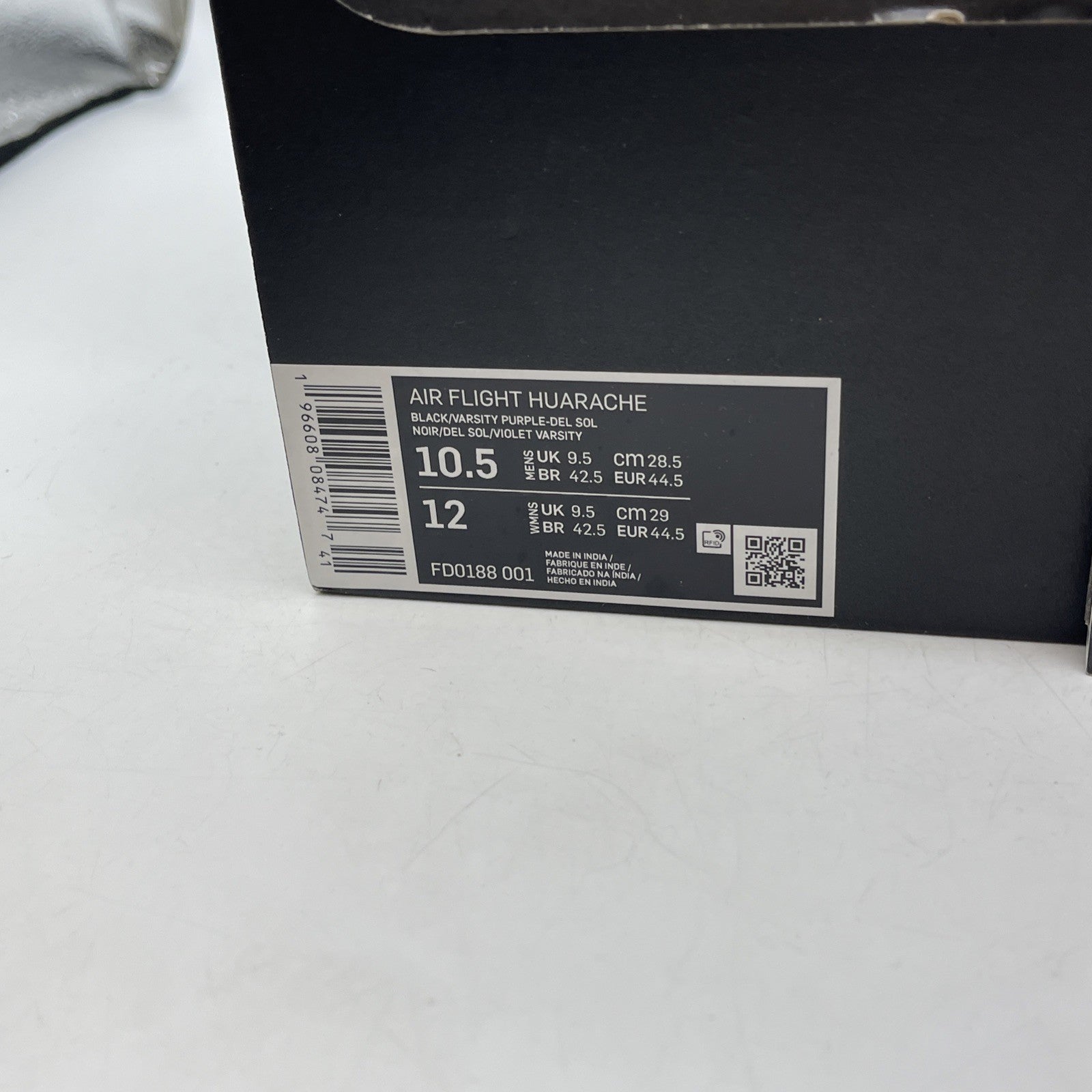 Size 10.5 - Nike Air Flight Huarache Lakers Away (FD0188-001)