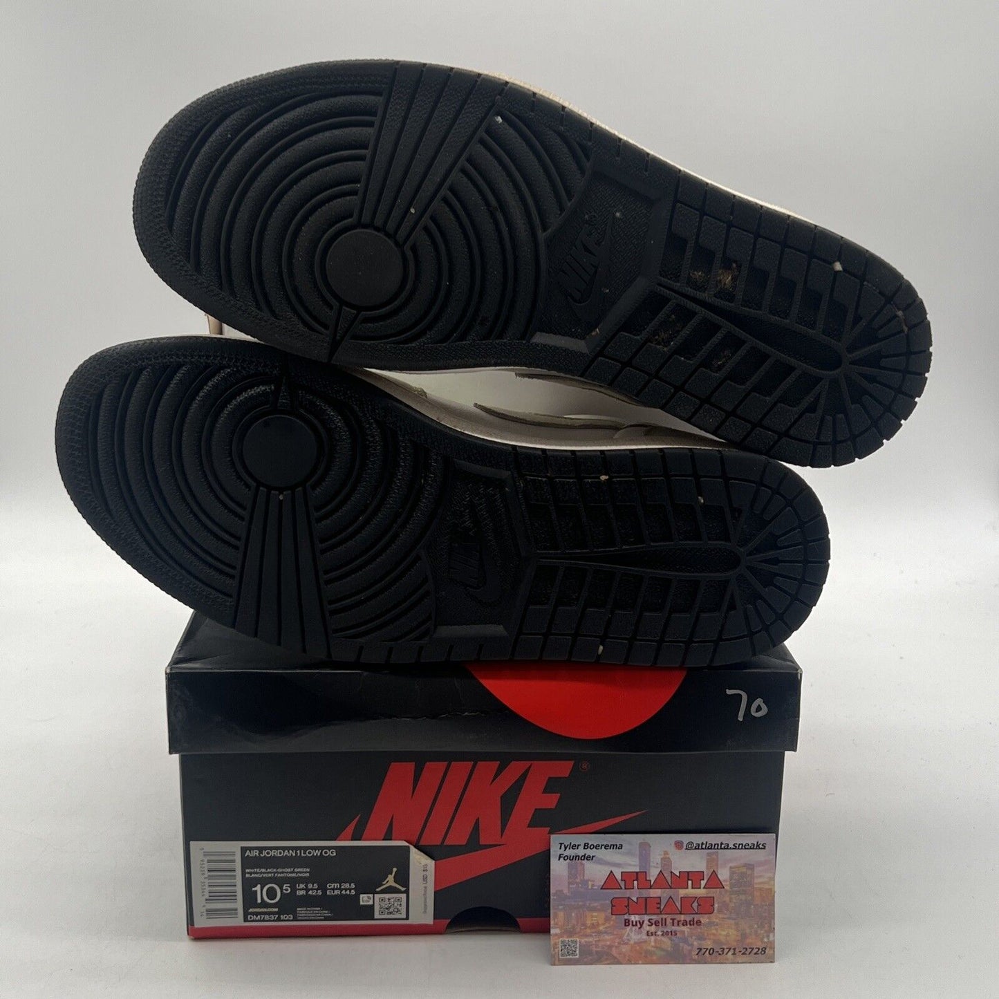 Size 10.5 - Air Jordan 1 OG Low Ghost Green (DM7837-103)