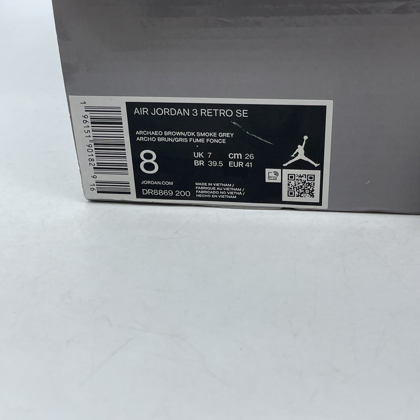 Size 8 - Air Jordan 3 Retro SE Winterized Brown Black Suede (DR8869-200)