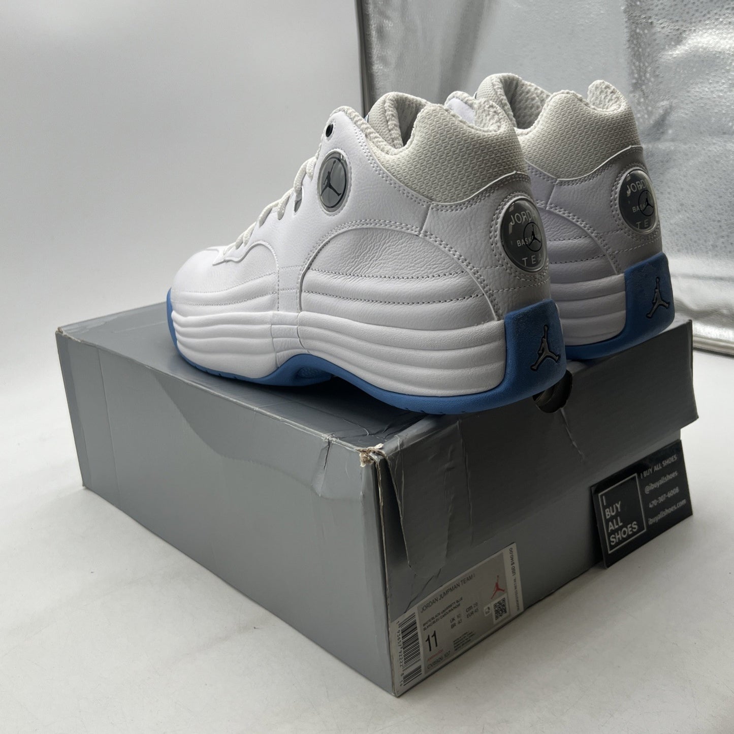 Size 11 - Jordan Jumpman Team 1 White University Blue (CV8926-107)