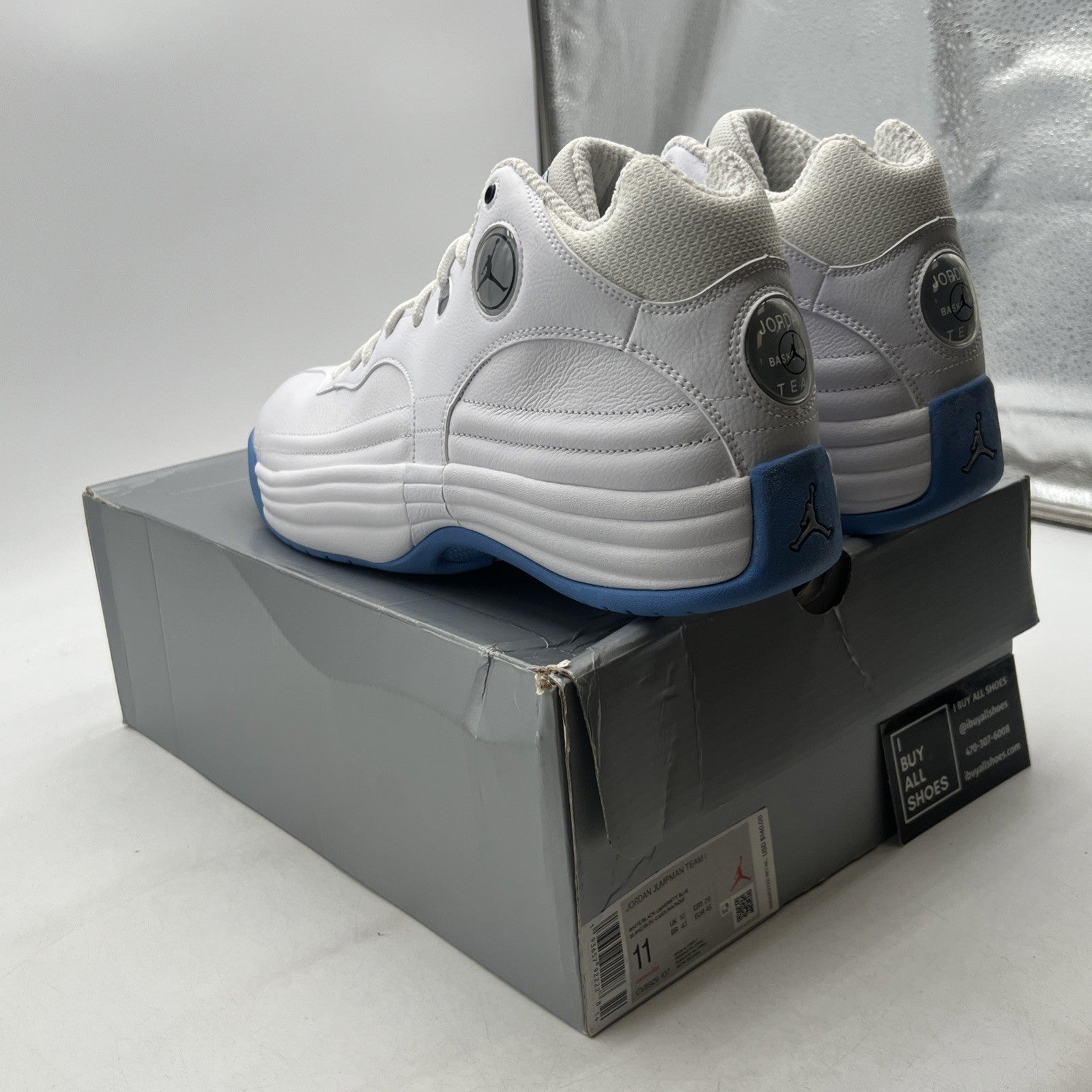 Size 11 - Jordan Jumpman Team 1 White University Blue (CV8926-107)
