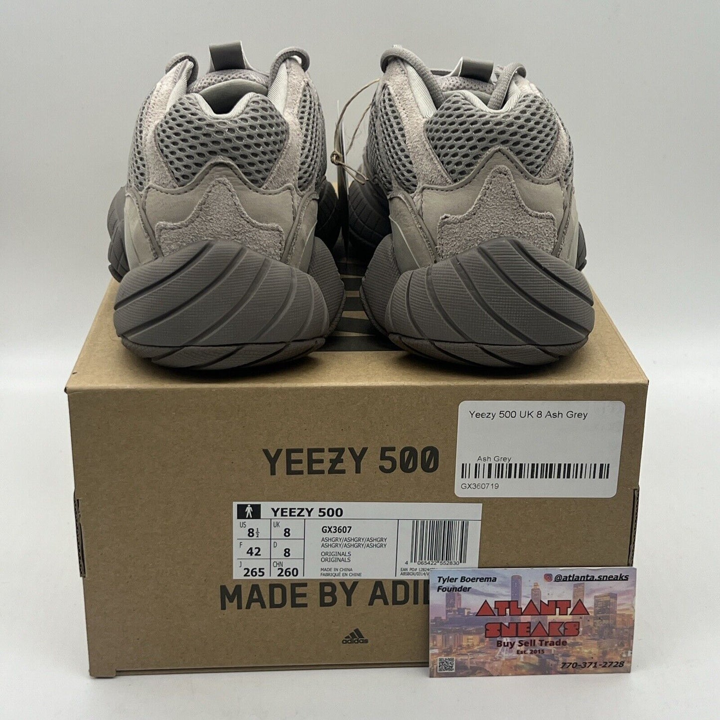 Size 8.5 - adidas Yeezy 500 Ash Grey Brand New Og All DS Sneakers Leather