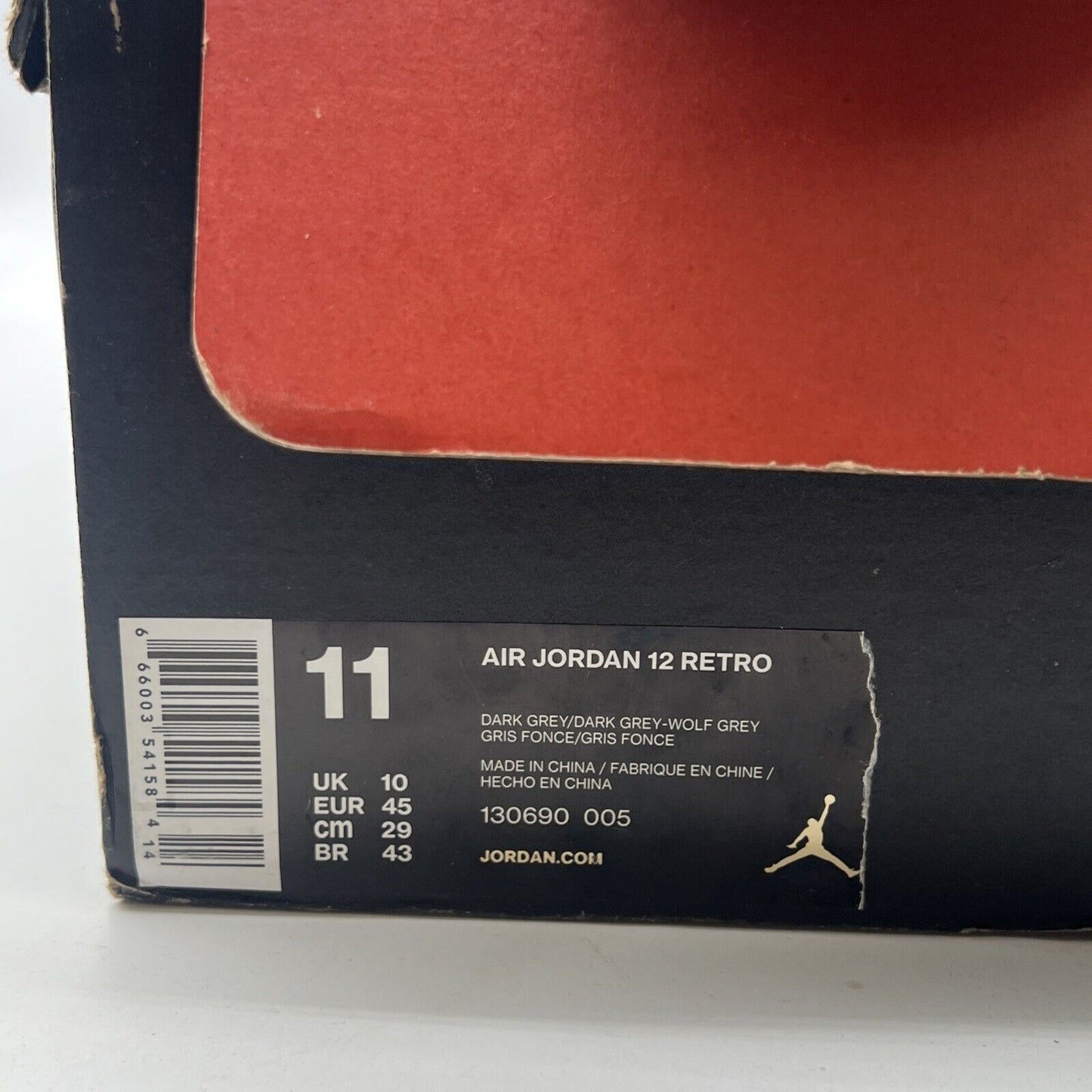Size 11 - Air Jordan 12 Retro Dark Grey (130690-005)