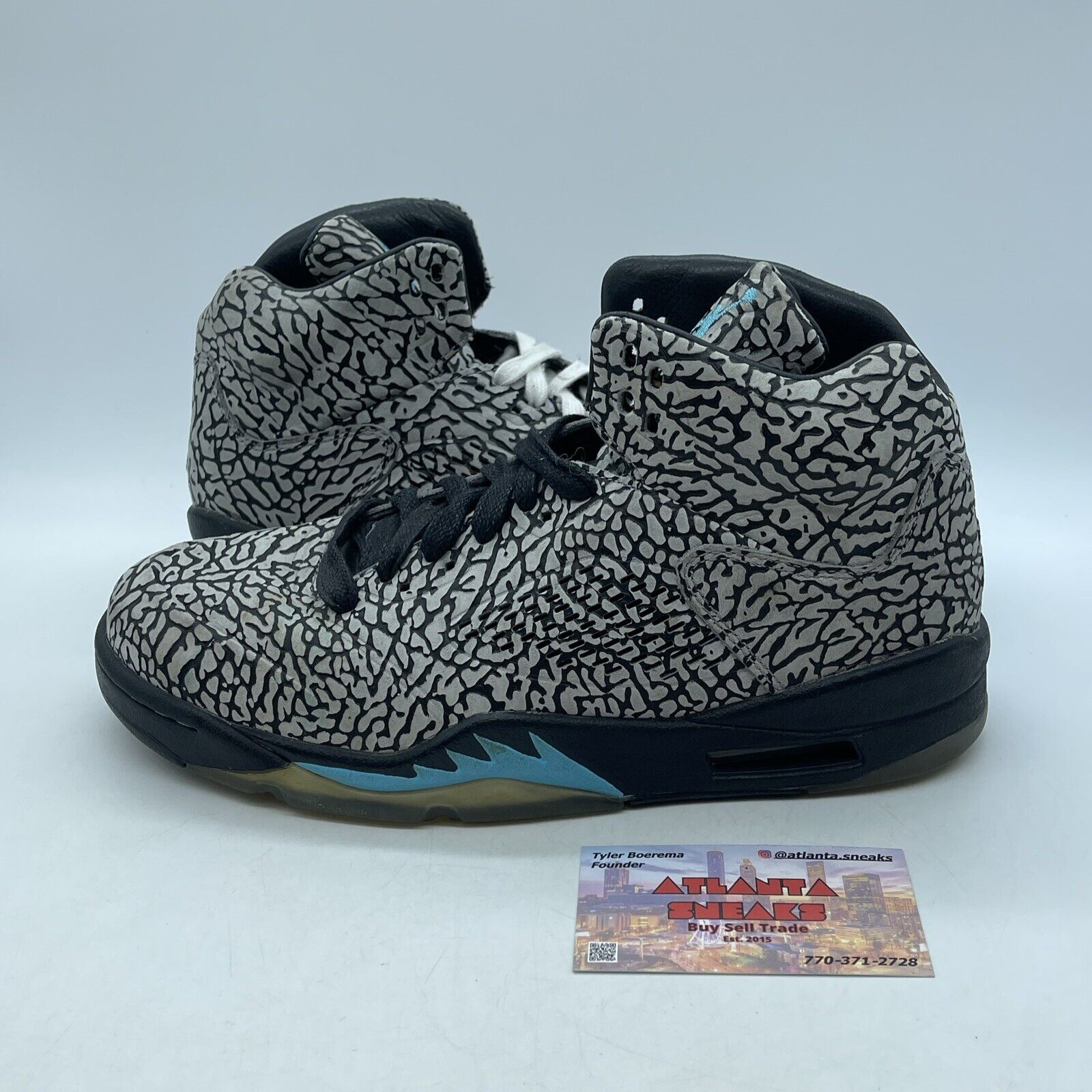Size 8 - Air Jordan 5 Retro 3Lab5 Grey Black Suede (599581-007)