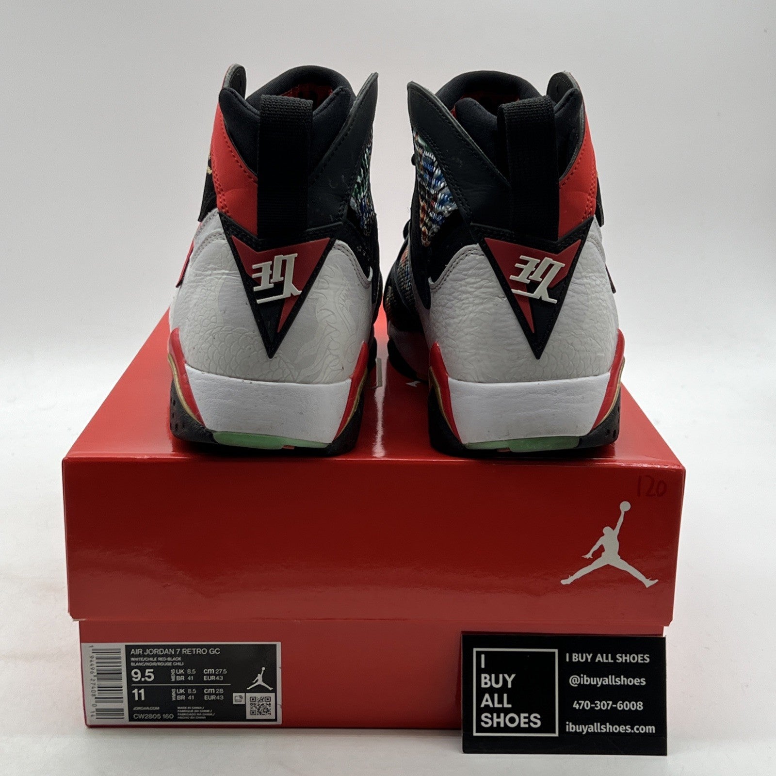 Size 9.5 - Air Jordan 7 Retro Greater China (CW2805-160)