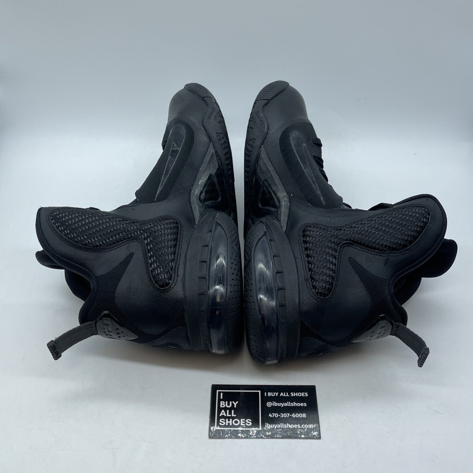 Size 13 - Nike LeBron 9 Blackout Suede Leather (469764-001)