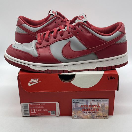 Size 11.5 - Nike Dunk Low SP UNLV 2021 Red White Grey Leather (DD1391-002)