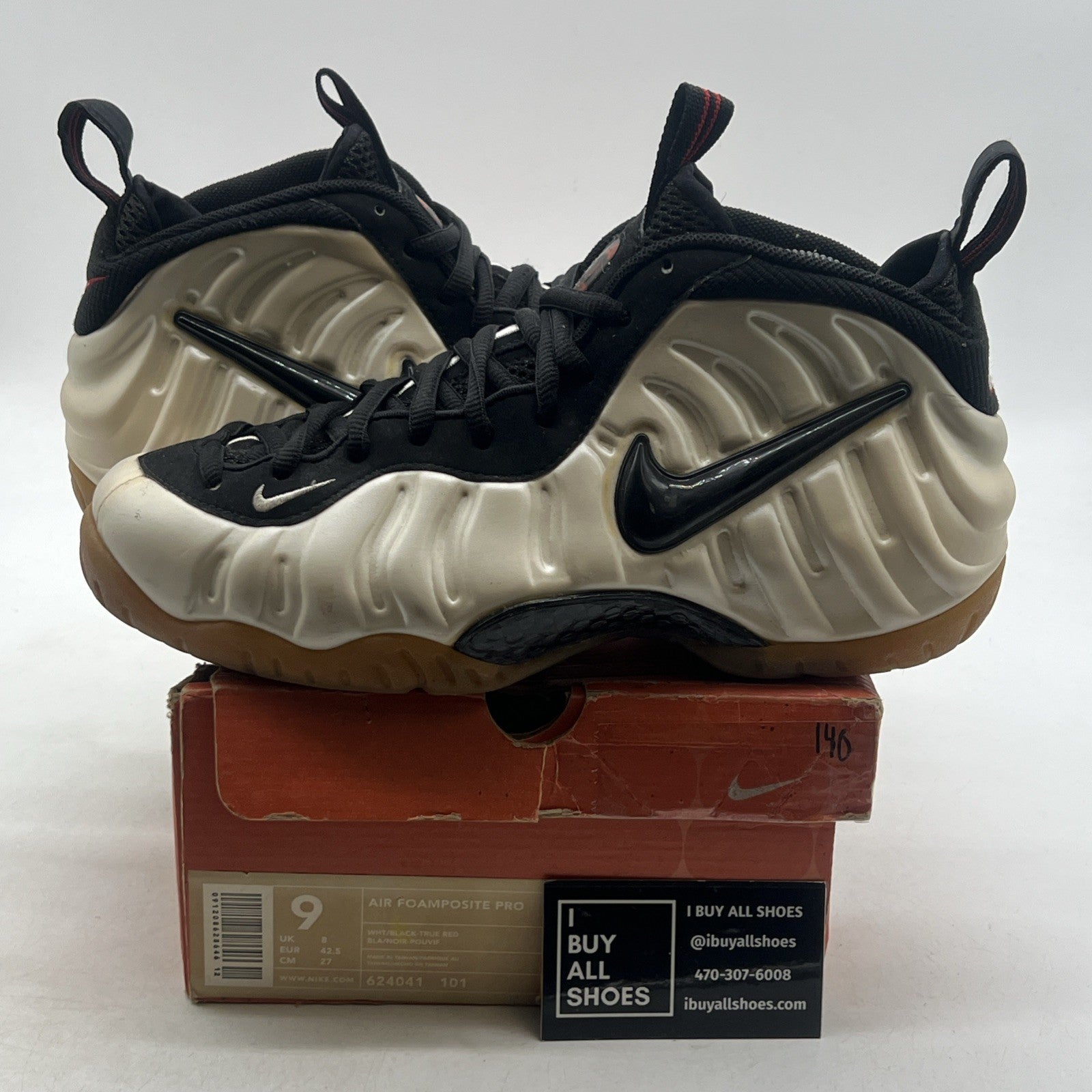 Size 9 - Nike Air Foamposite Pro 2002 Pearl (624041-101)