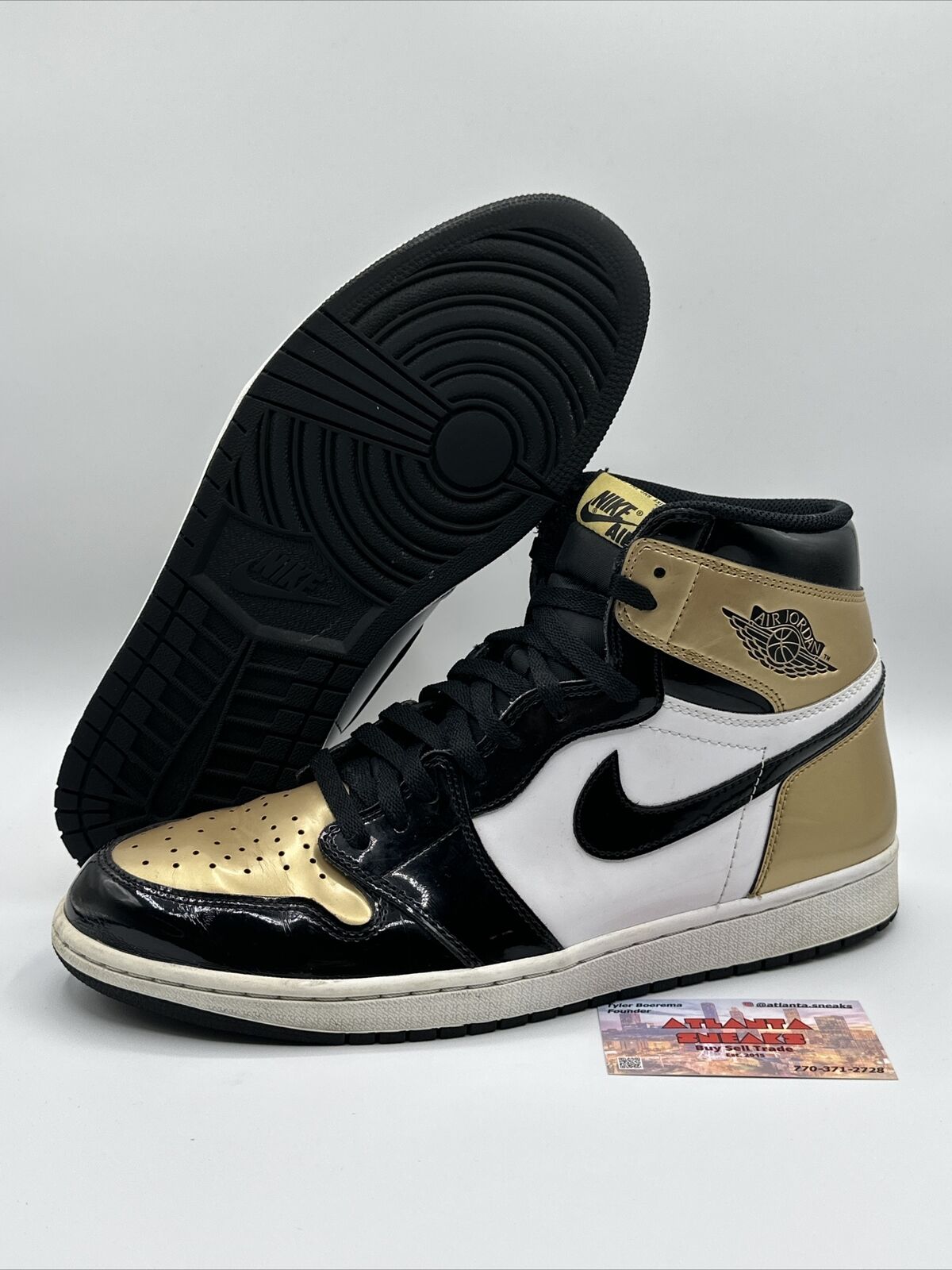 Size 12 - Jordan 1 Retro High OG NRG Gold Toe 2018