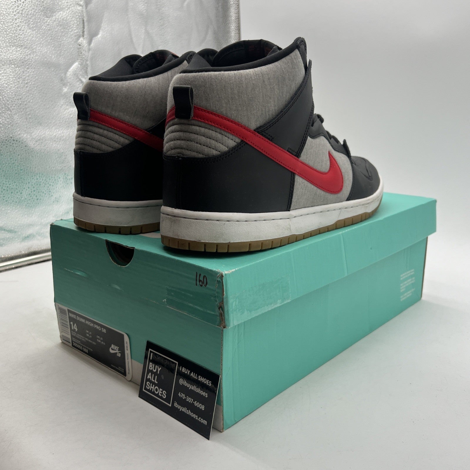 Size 14 - Nike Dunk Pro Sb High Black (305050-068)