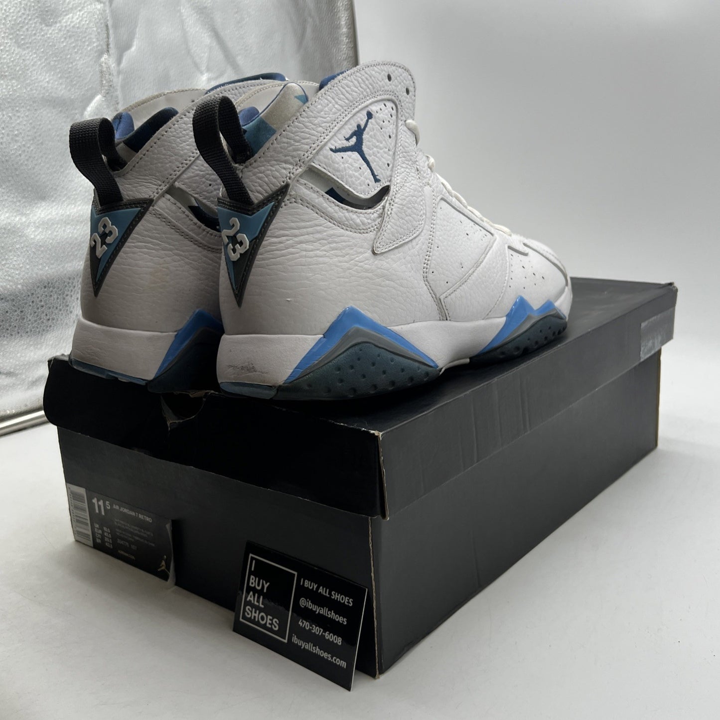 Size 11.5 - Air Jordan 7 Retro 2015 French Blue (304775-107)