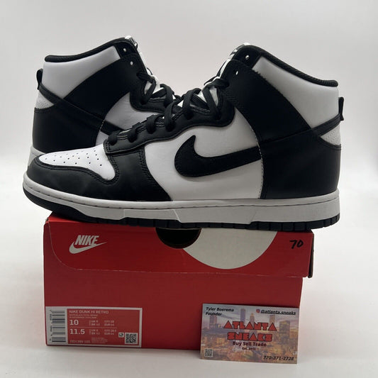 Size 10 - Nike Dunk High Black White (DD1399-105)