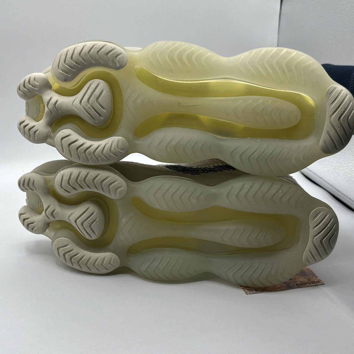 Size 12 - Nike Air Max Scorpion FK Low Lemon Wash White Yellow Fuzzy Big Bubble