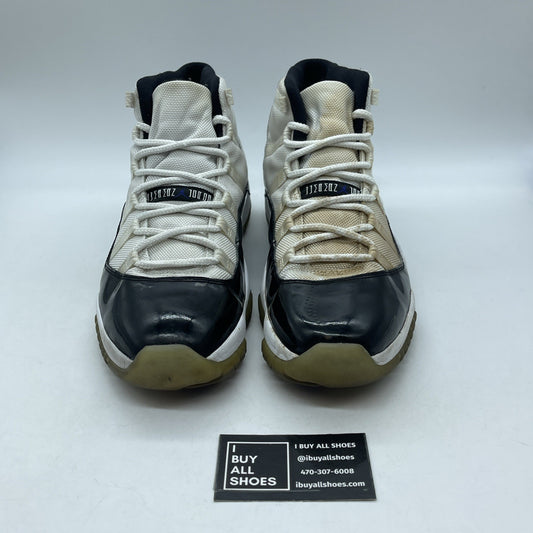 Size 12 - Jordan 11 Retro Concord Black White Leather Suede (378037-107)