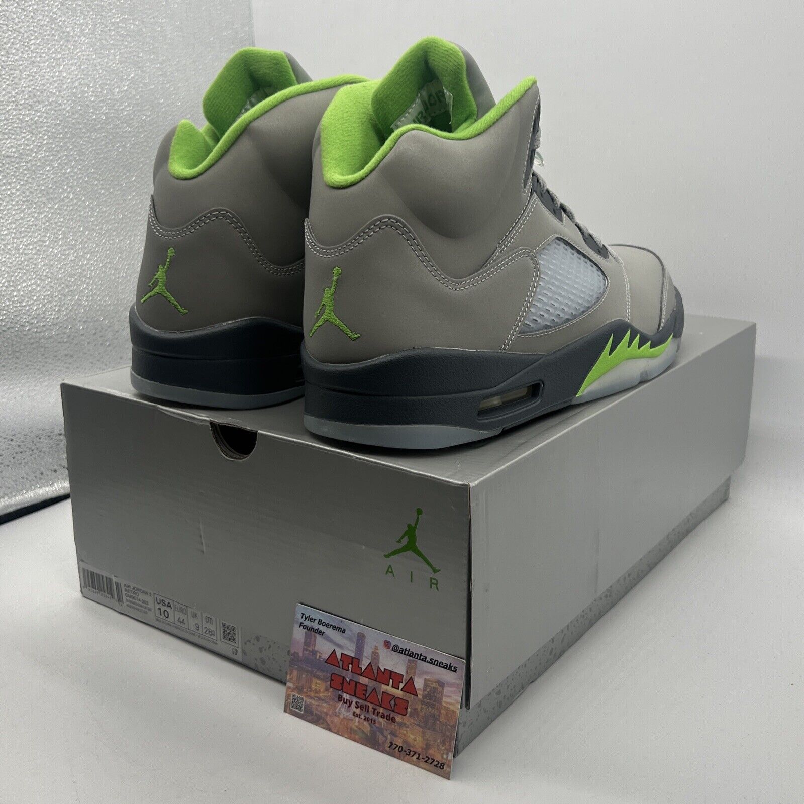 Size 10 - Jordan 5 Retro Green Bean Grey (DM9014-003)