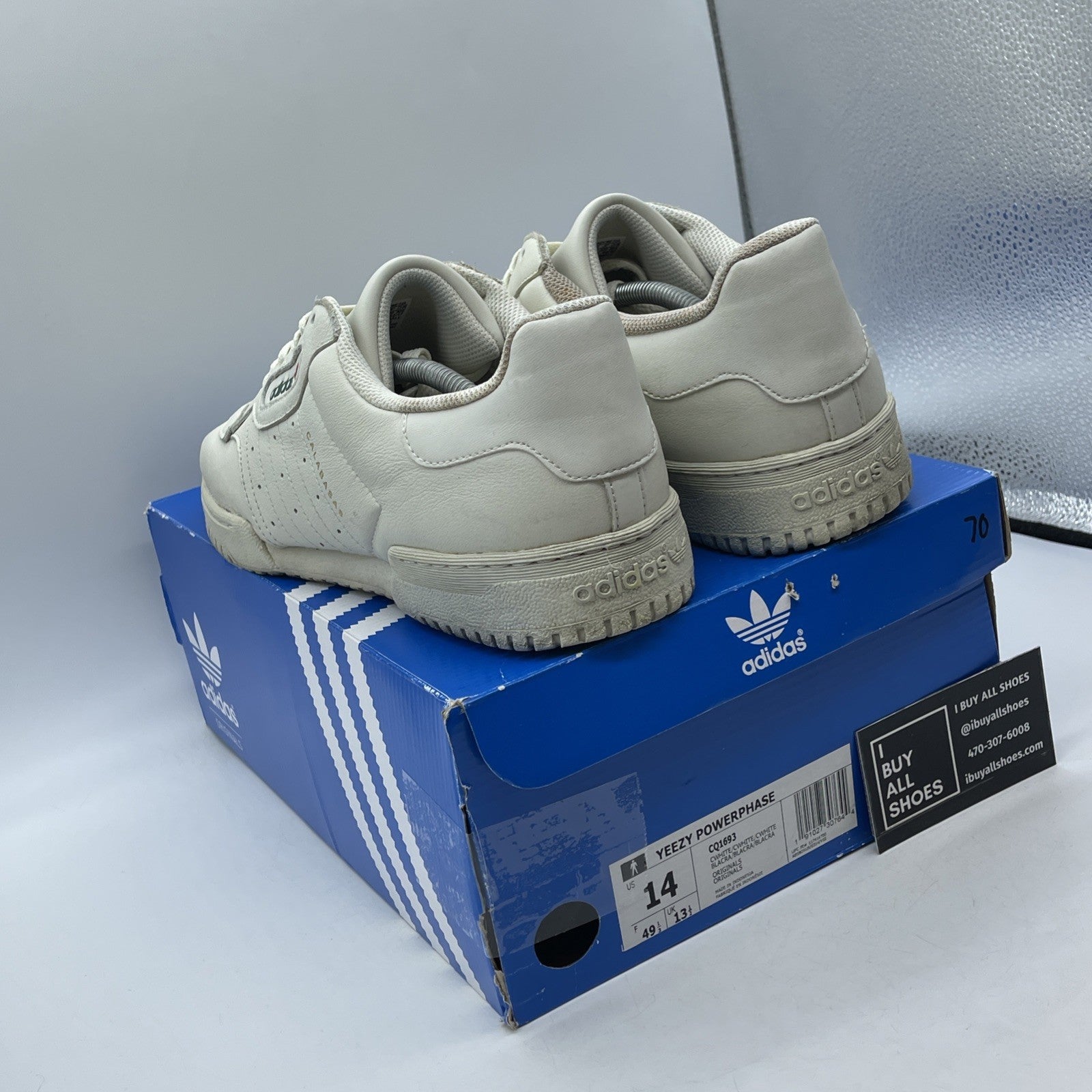 Size 14 - adidas Yeezy PowerPhase Calabasas OG Brown Leather (CQ1693)