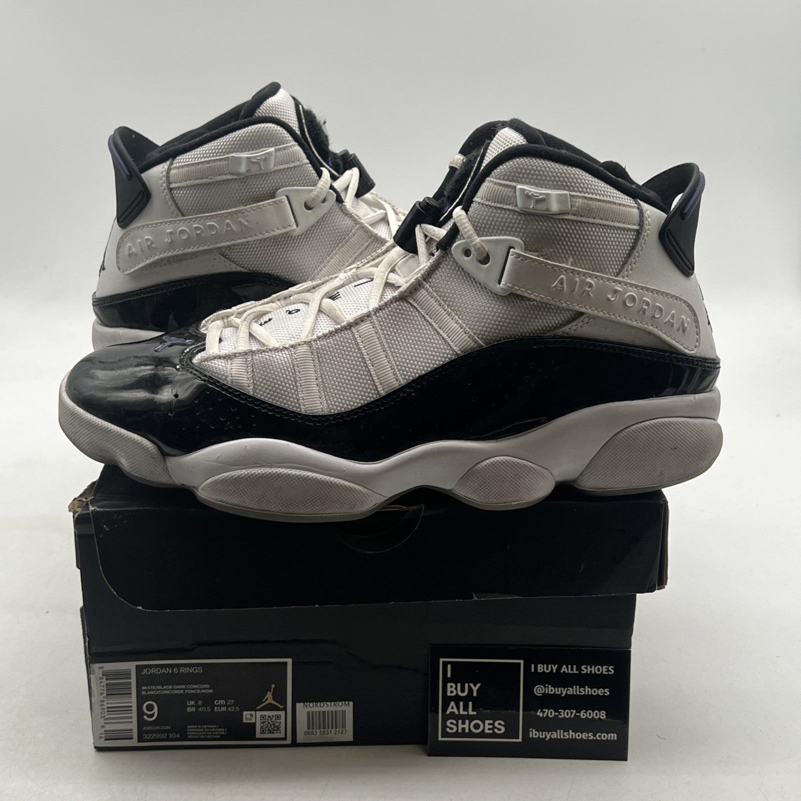 Size 9 - Air Jordan 6 Rings Concord 2017 (322922-104)