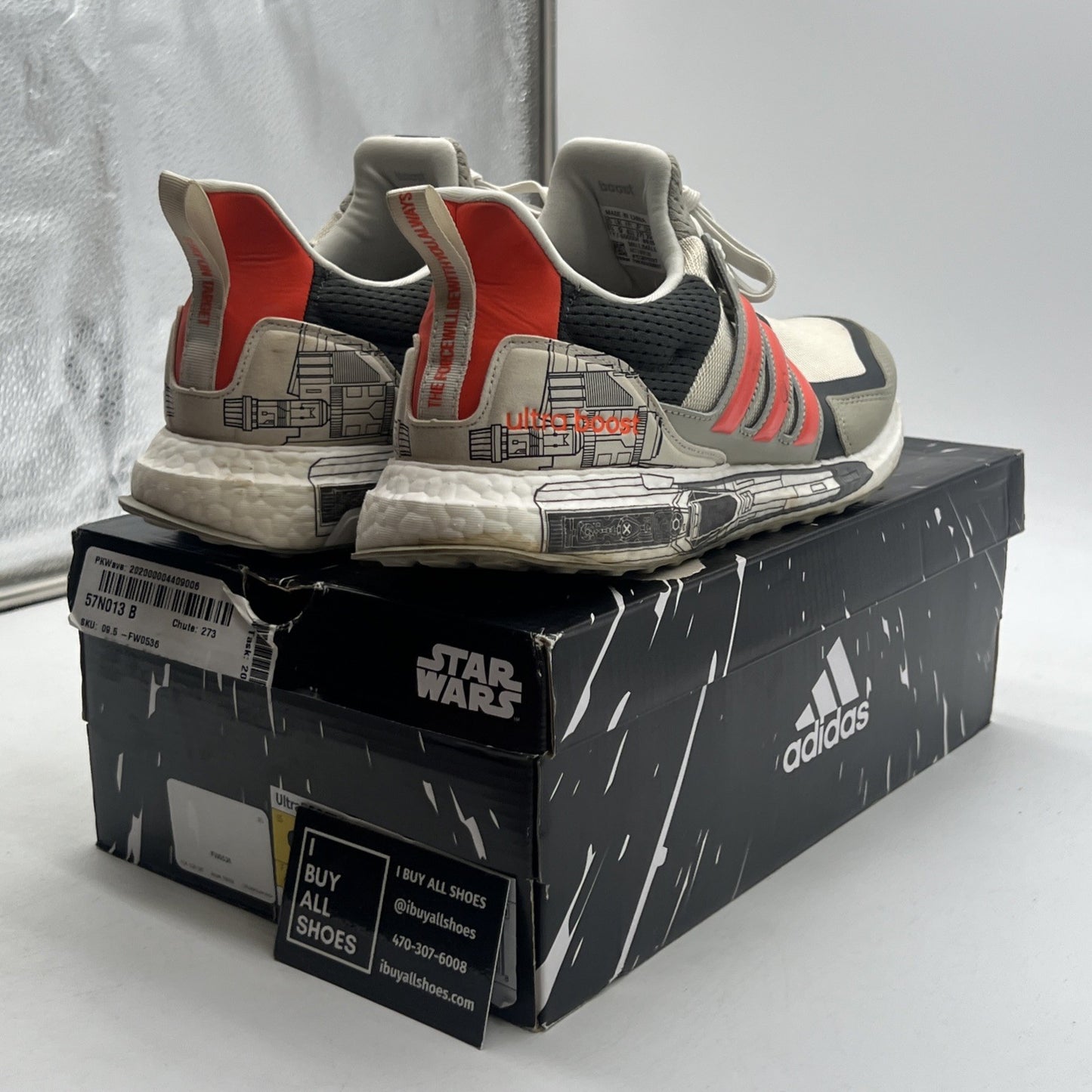 Size 9.5 - adidas Star Wars x UltraBoost X-Wing Starfighter (FW0536)