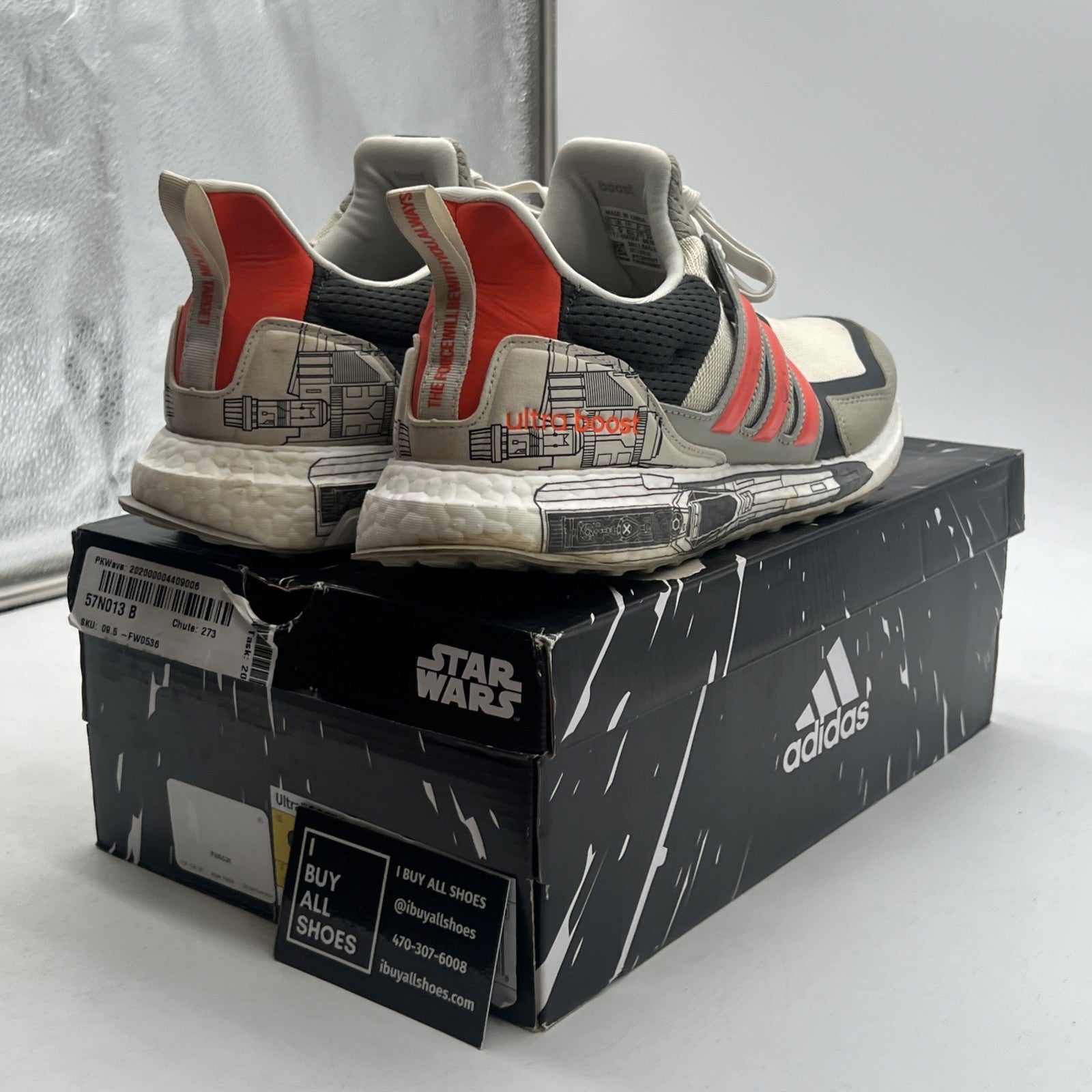 Size 9.5 - adidas Star Wars x UltraBoost X-Wing Starfighter (FW0536)
