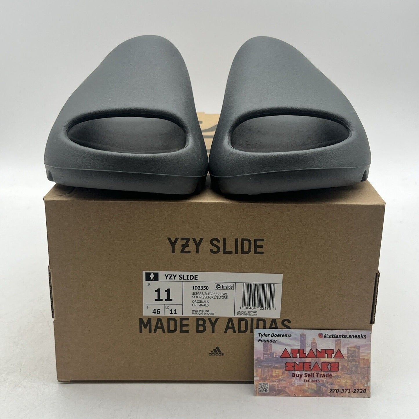 Size 11 - Adidas YZY SLIDE Slate Grey Men’s (ID2350)