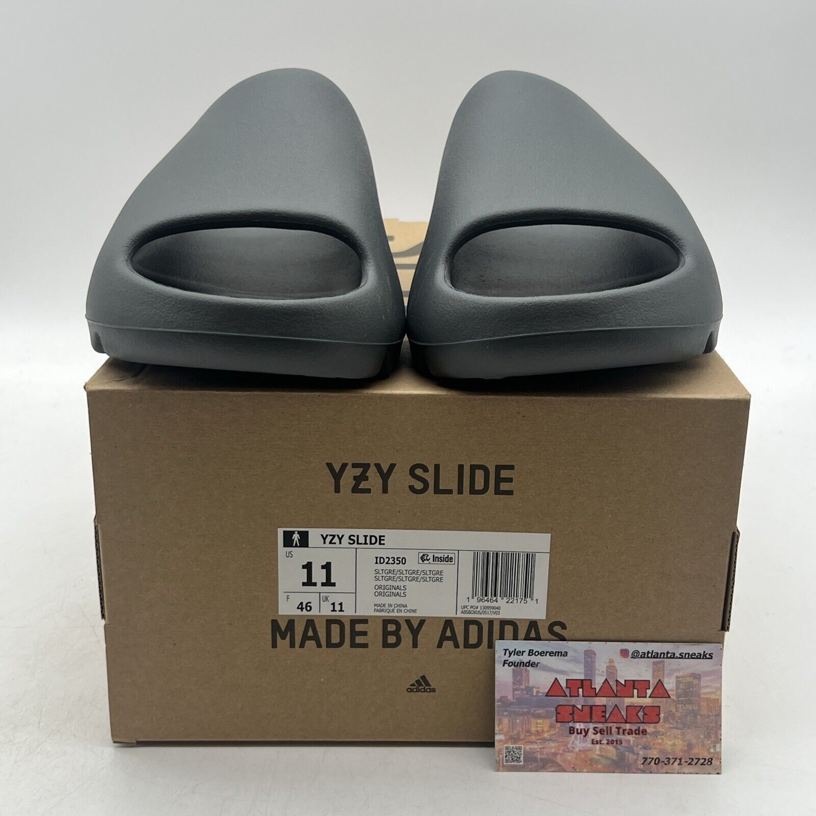 Size 11 - Adidas YZY SLIDE Slate Grey Men’s (ID2350)