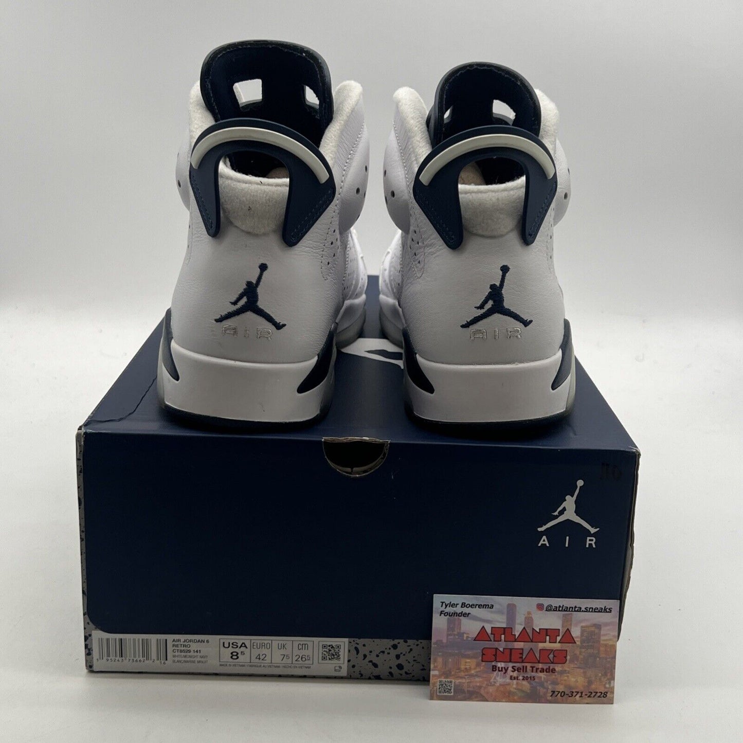 Size 8.5 - Air Jordan 6 Retro Midnight Navy (CT8529-141)