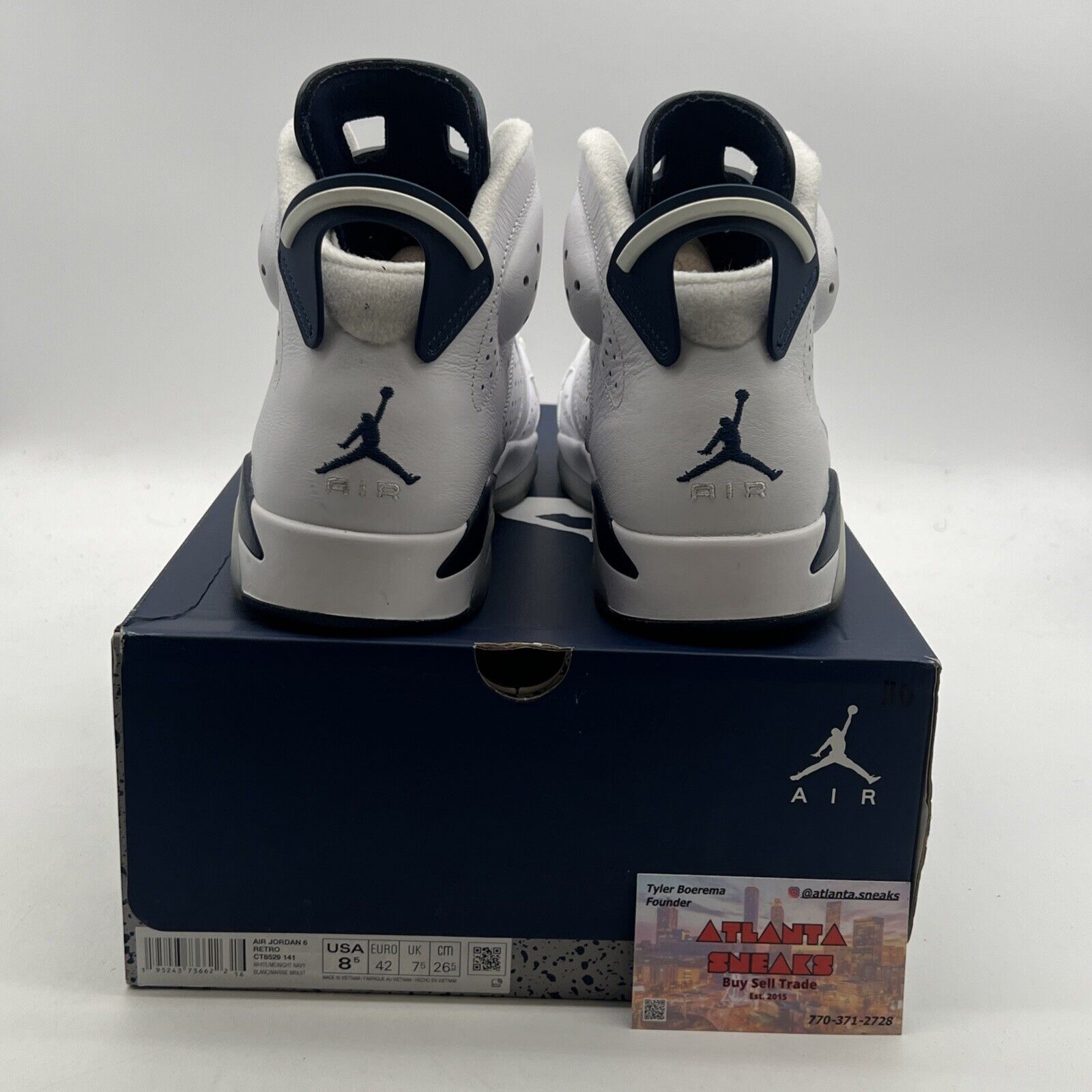 Size 8.5 - Air Jordan 6 Retro Midnight Navy (CT8529-141)