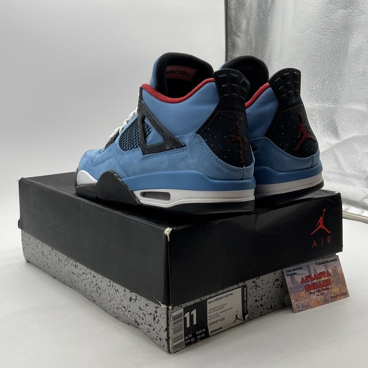 Size 11 - Air Jordan 4 Retro x Travis Scott Mid Cactus Jack (308497-406)