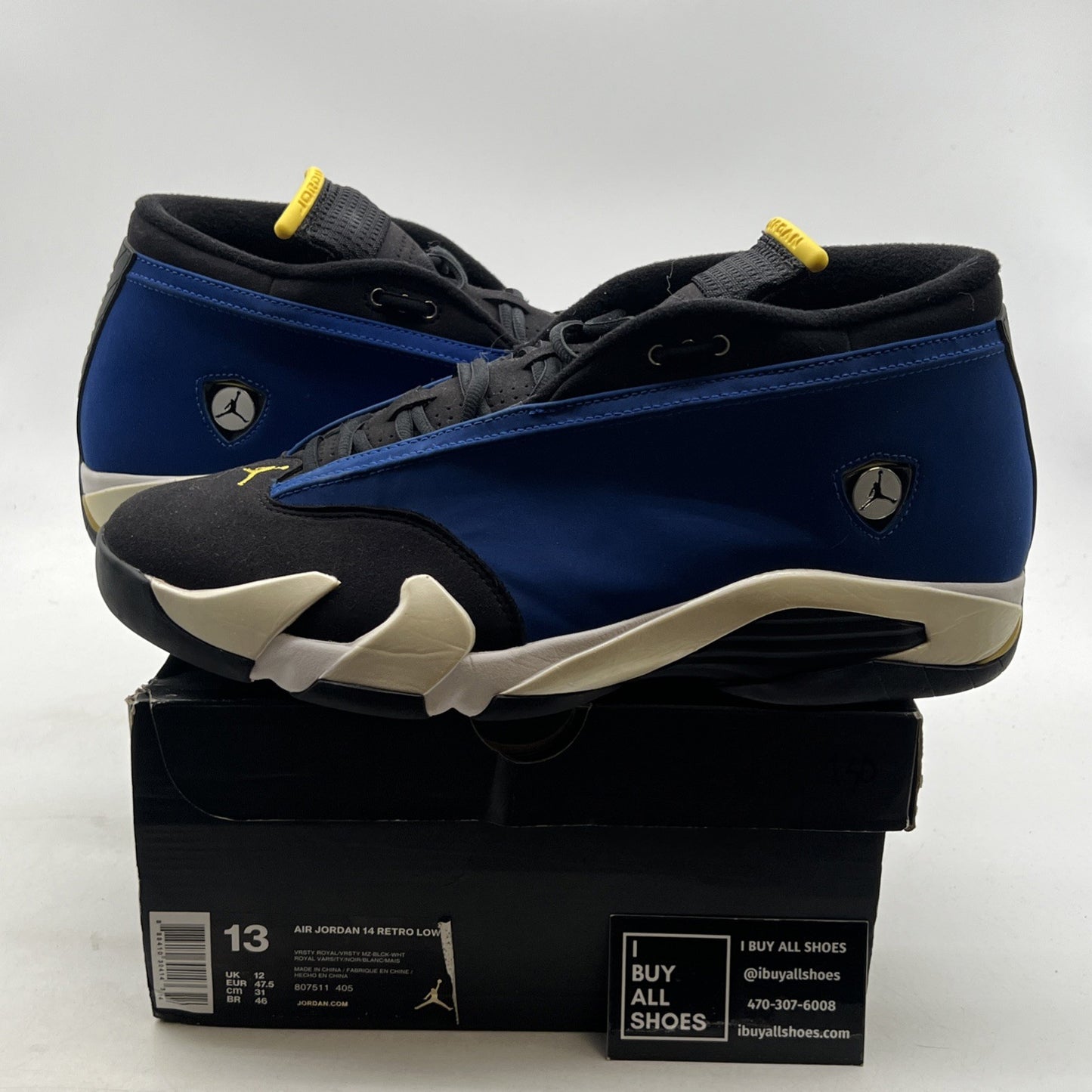 Size 13 - Air Jordan 14 Retro 2015 Low Laney (807511-405)