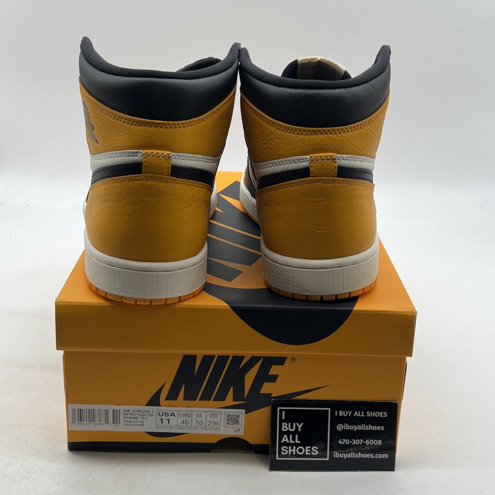 Size 11 - Air Jordan 1 Retro OG High Yellow Toe (555088-711)