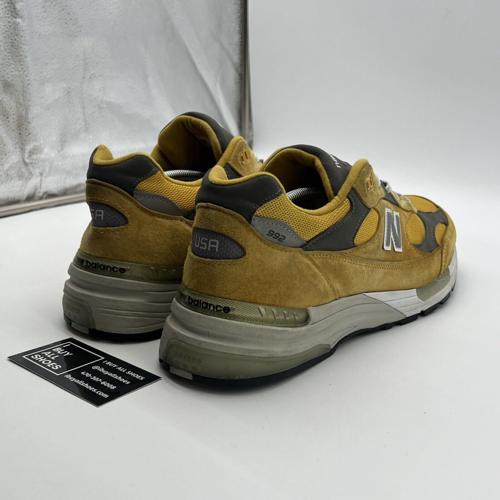 Size 13 - New Balance 992 Made in USA Gold Cream (M992BB)