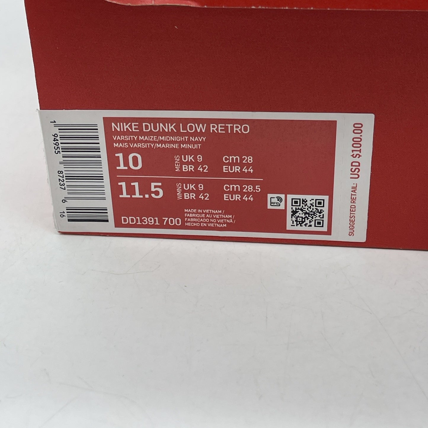 Size 10 - Nike Dunk Low Michigan 2021 (DD1391-700)
