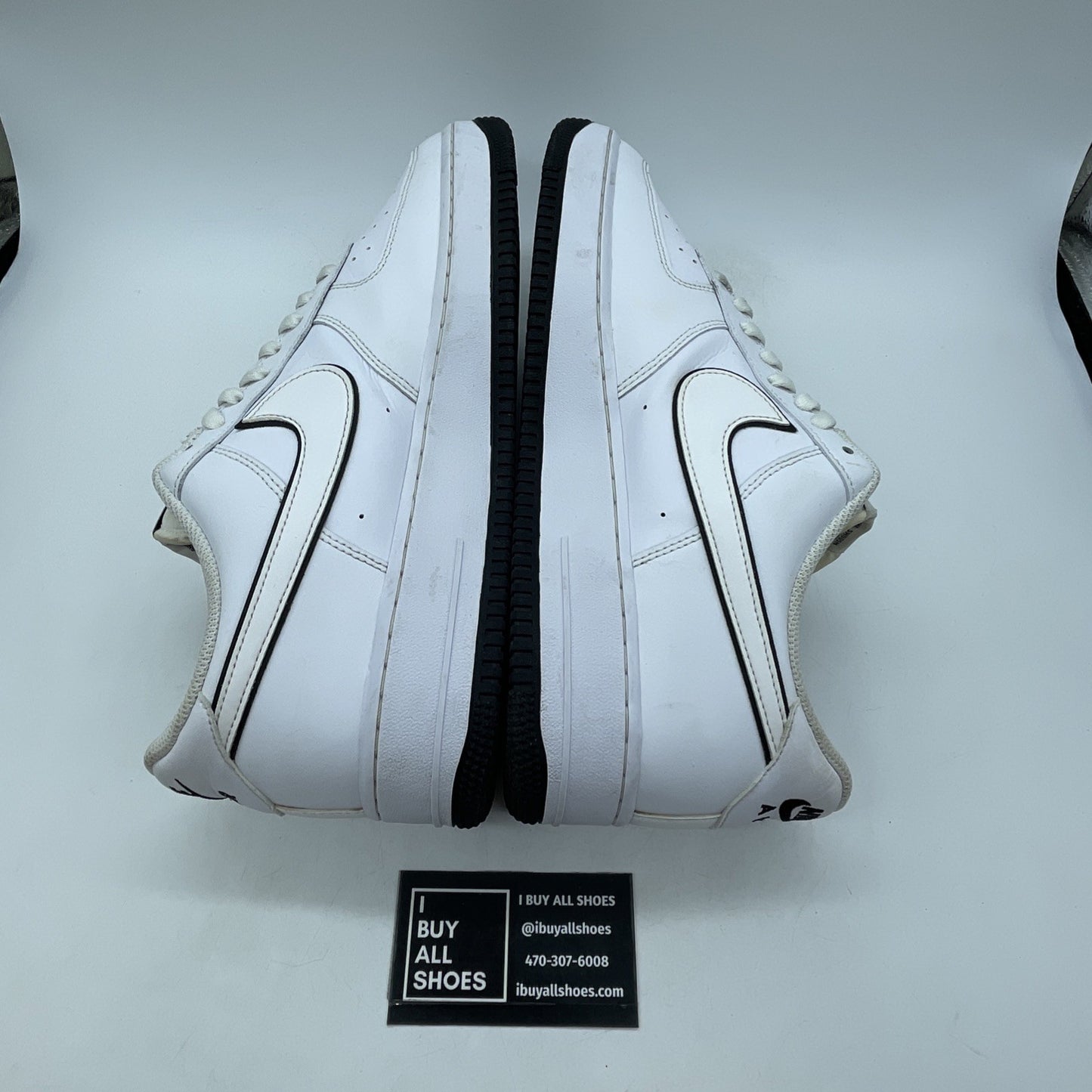 Size 12 - Nike Air Force 1 '07 White Black Outline (DV0788-103)