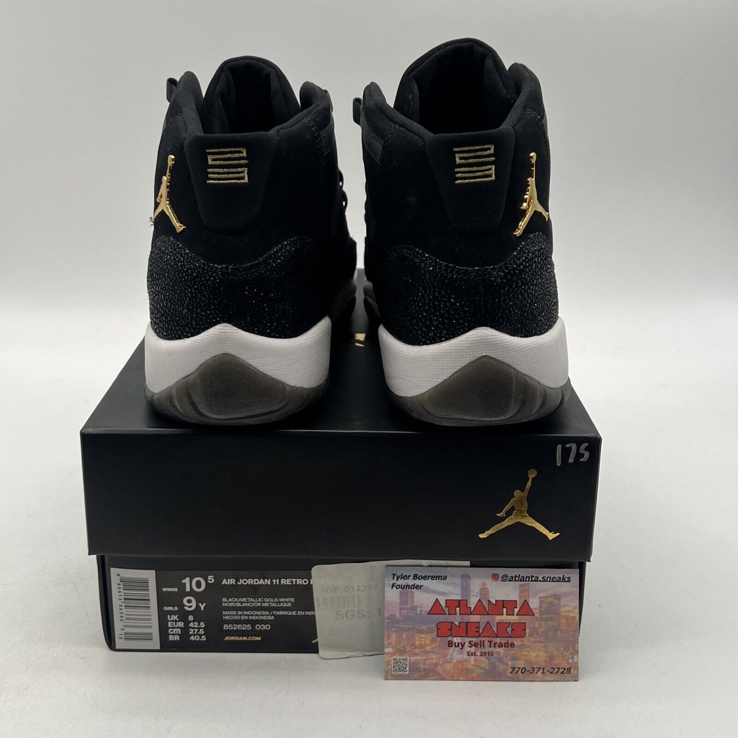 Size 10.5W - Air Jordan 11 Retro Premium GS heiress Suede White (852625-030)
