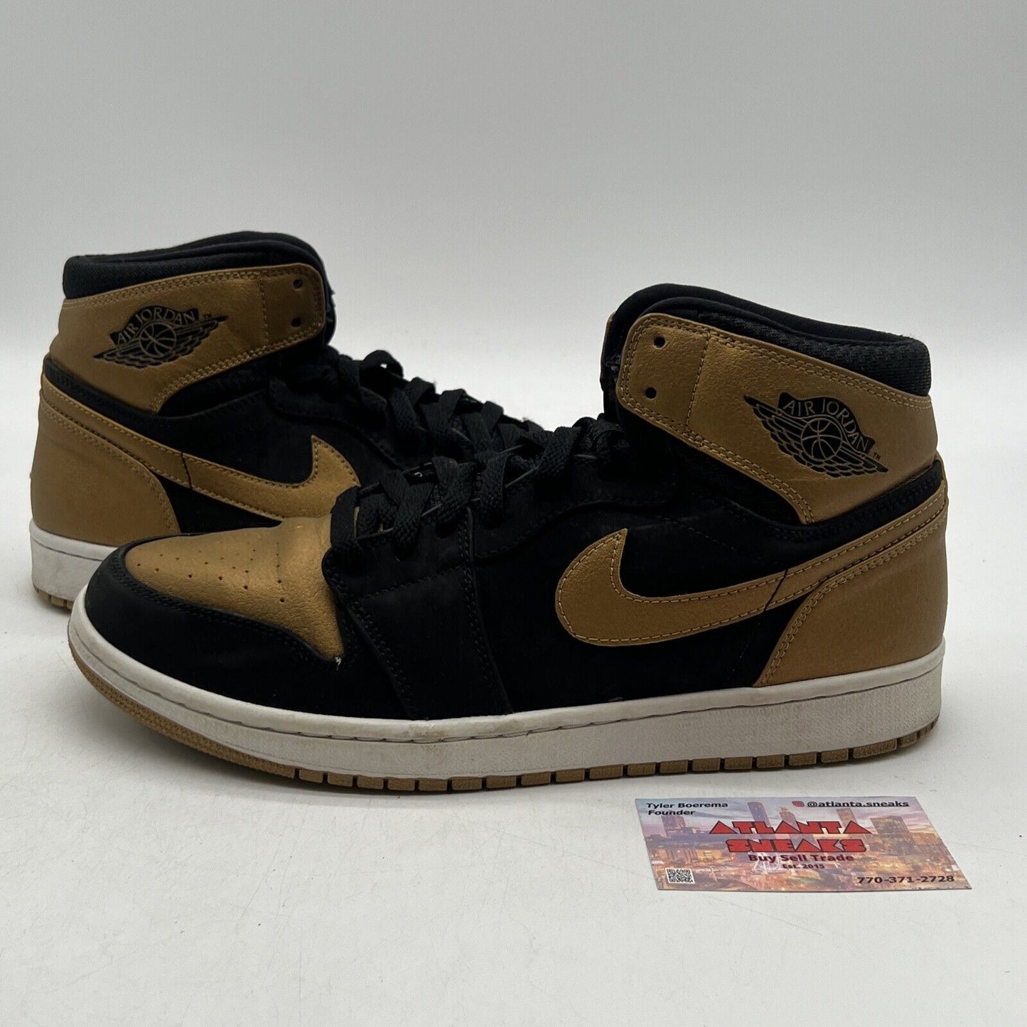 Size 11 - Air Jordan 1 Retro High Melo Black Suede Good (332550-026)