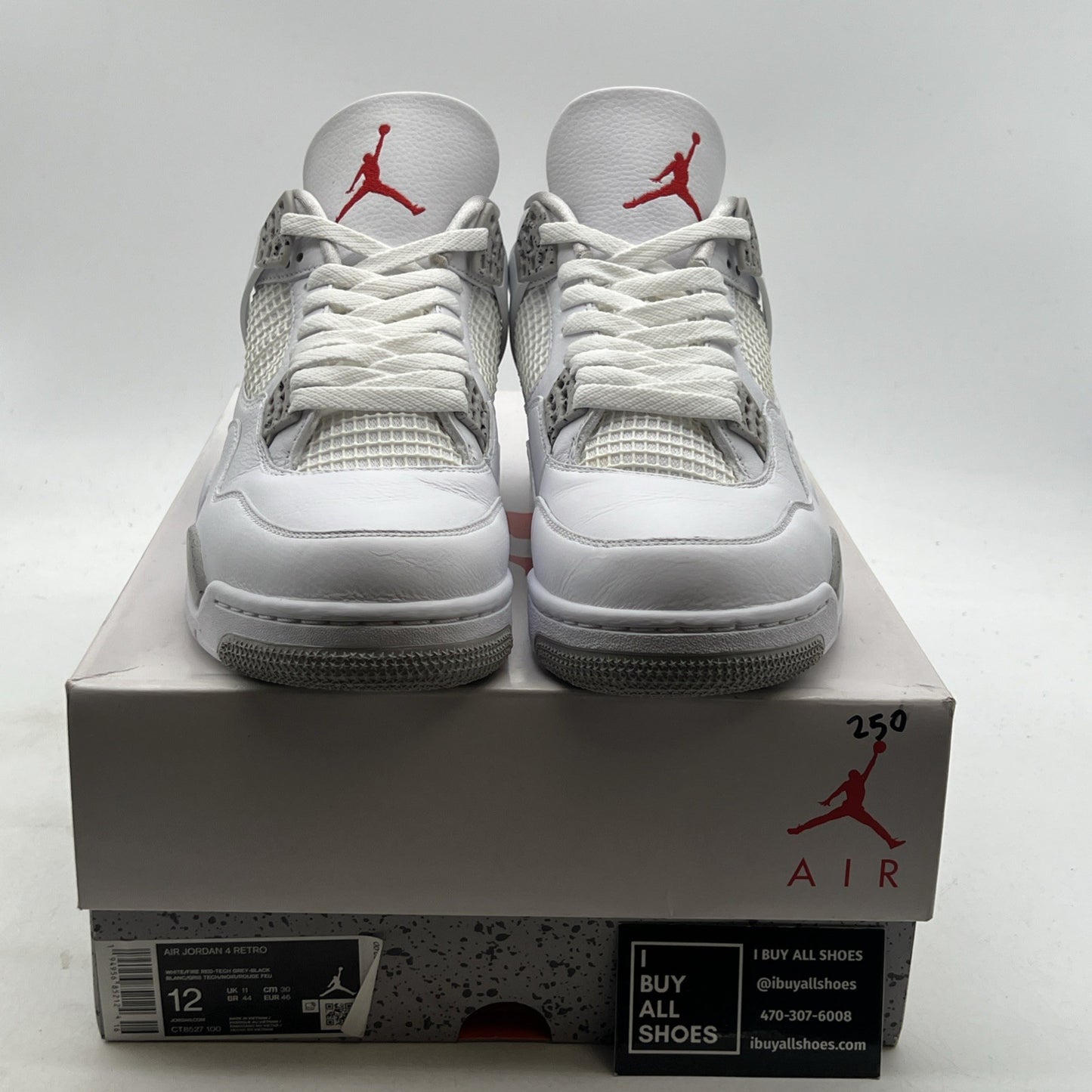 Size 12 - Air Jordan 4 Retro Mid White Oreo (CT8527-100)