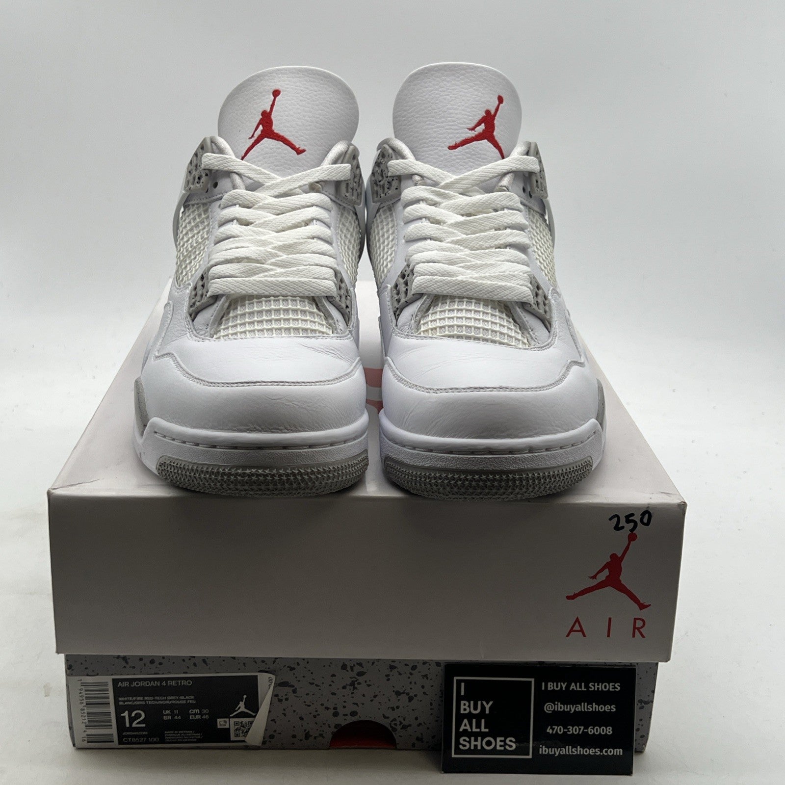 Size 12 - Air Jordan 4 Retro Mid White Oreo (CT8527-100)