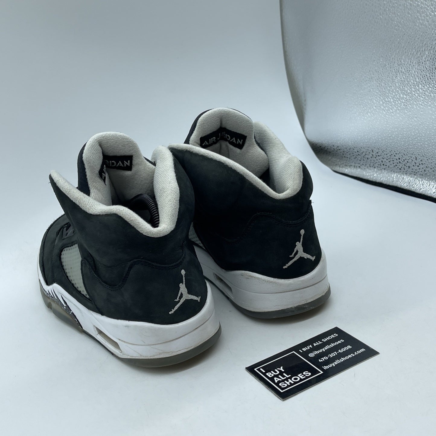 Size 9.5 - Jordan 5 Retro Mid Oreo Black White Suede (CT4838-011)