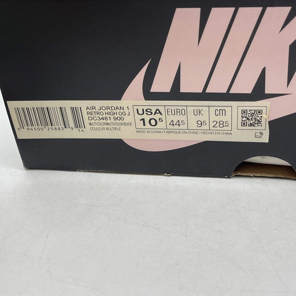 Size 10.5 - Air Jordan 1 Retro OG High x J Balvin Tie Dye (DC3481-900)