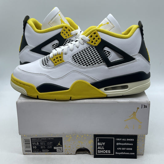 Size 11.5W - Air Jordan 4 Retro Vivid Sulfur (AQ9129-101)