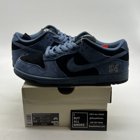 Size 8 - Nike Supreme x Dunk SB Low Ocean Fog (HQ8487-400)