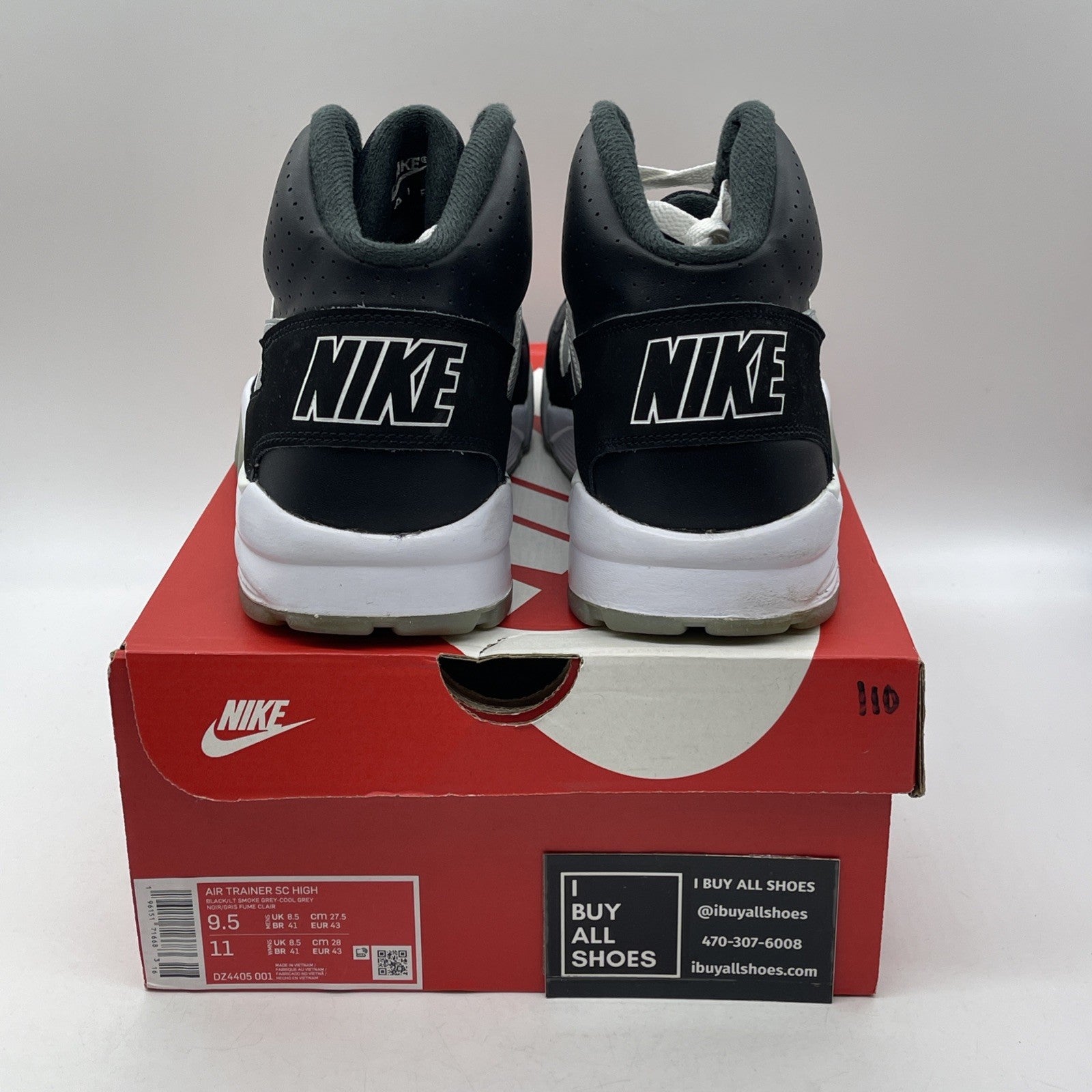 Size 9.5 - Nike Air Trainer SC High Raiders (DZ4405-001)