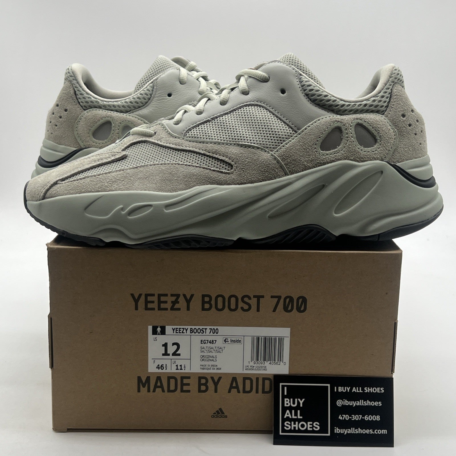 Size 12 - Adidas Yeezy Boost 700 Salt (EG7487)