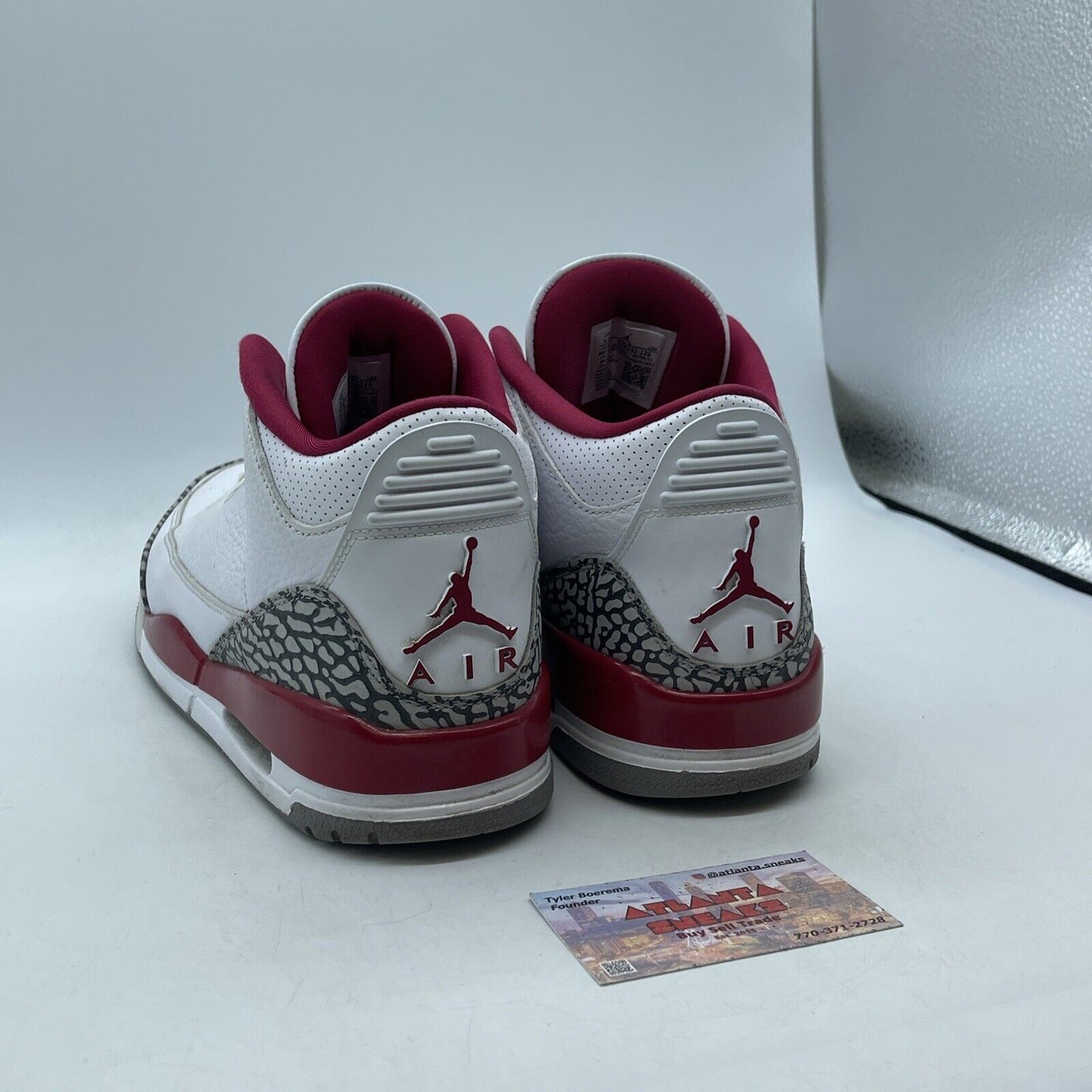 Size 9.5 - Jordan 3 Retro Mid Cardinal Red White Leather Gray Suede (CT8532-126)