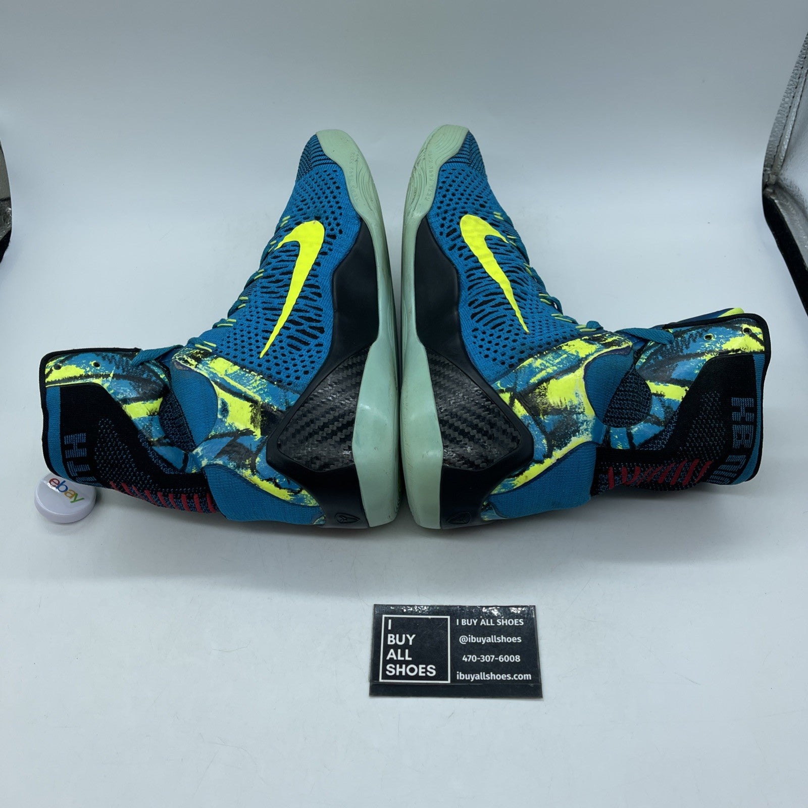 Size 10 - Nike Kobe 9 Elite Perspective Blue Red Black Suede (630847-400)