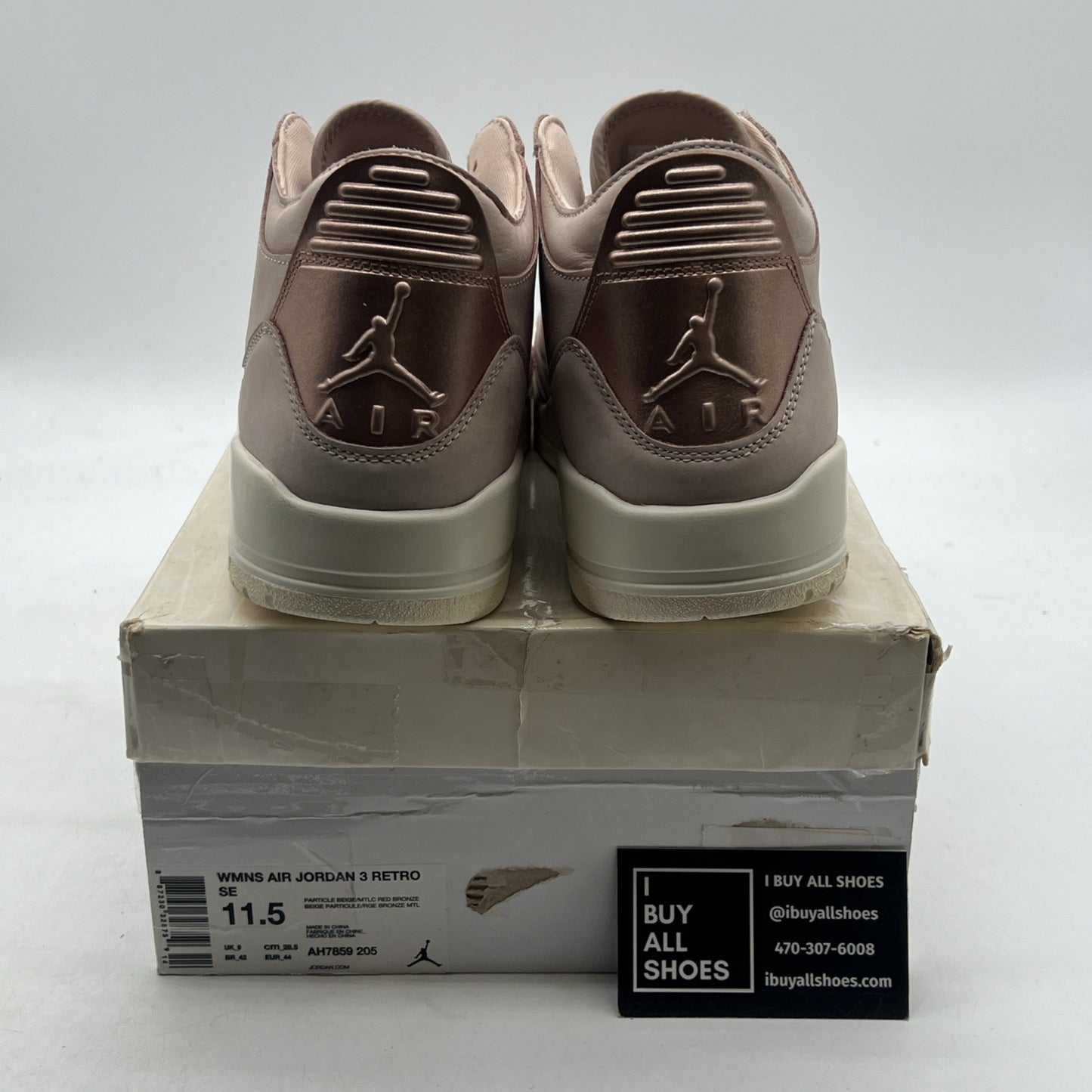 Size 11.5 - Air Jordan 3 SE Particle Beige W (AH7859-205)