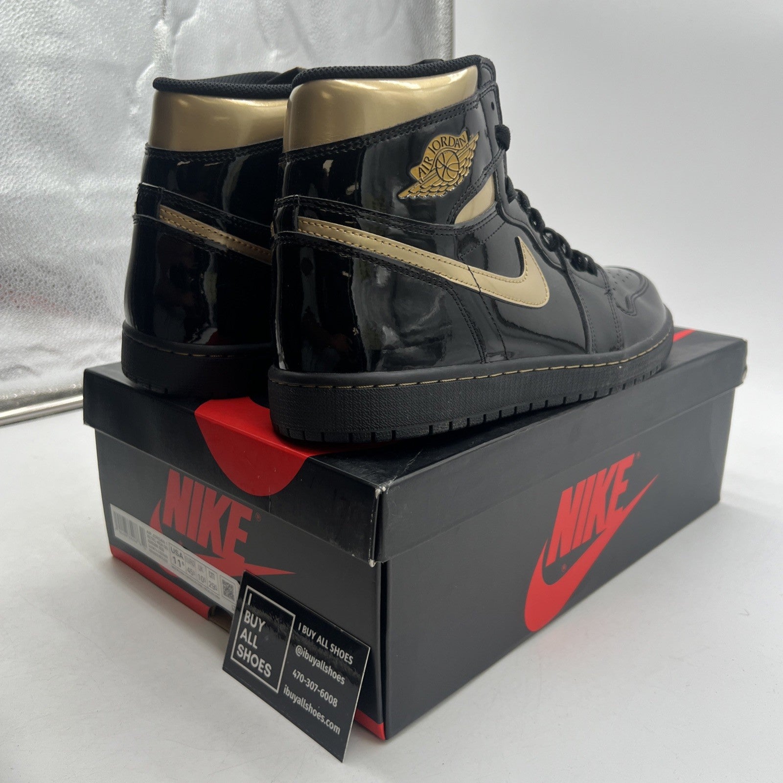 Size 11.5 - Air Jordan 1 Black 2020 (555088-032)