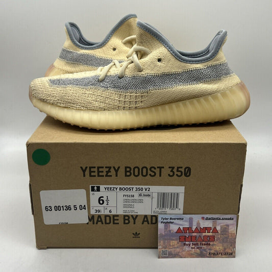 Size 6.5 - adidas Yeezy Boost 350 V2 Linen Grey (FY5158)