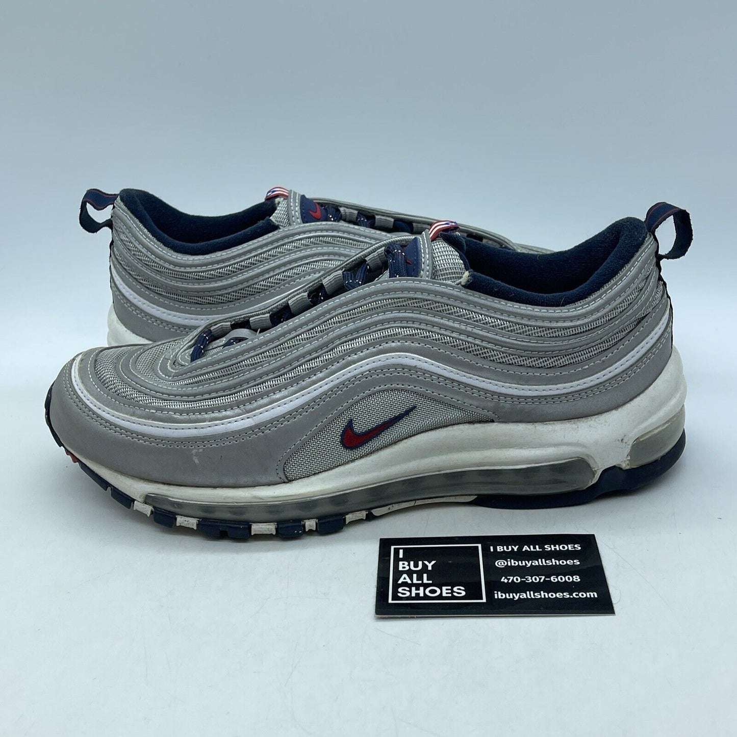 Size 9 - Nike Air Max 97 OG SP Puerto Rico Grey Blue Suede Leather (DH2319-001)